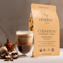 Load image into Gallery viewer, Cognition Mushroom Ground coffee - Lifeboost Coffee
