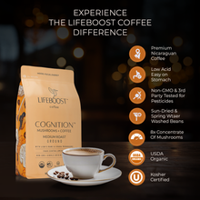 Load image into Gallery viewer, Cognition Mushroom Ground coffee - Lifeboost Coffee

