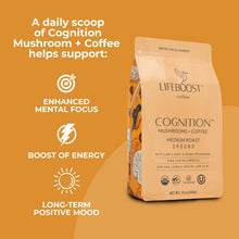 Load image into Gallery viewer, Cognition Mushroom Ground coffee - Lifeboost Coffee
