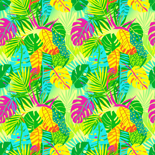 Tropical leaves pattern